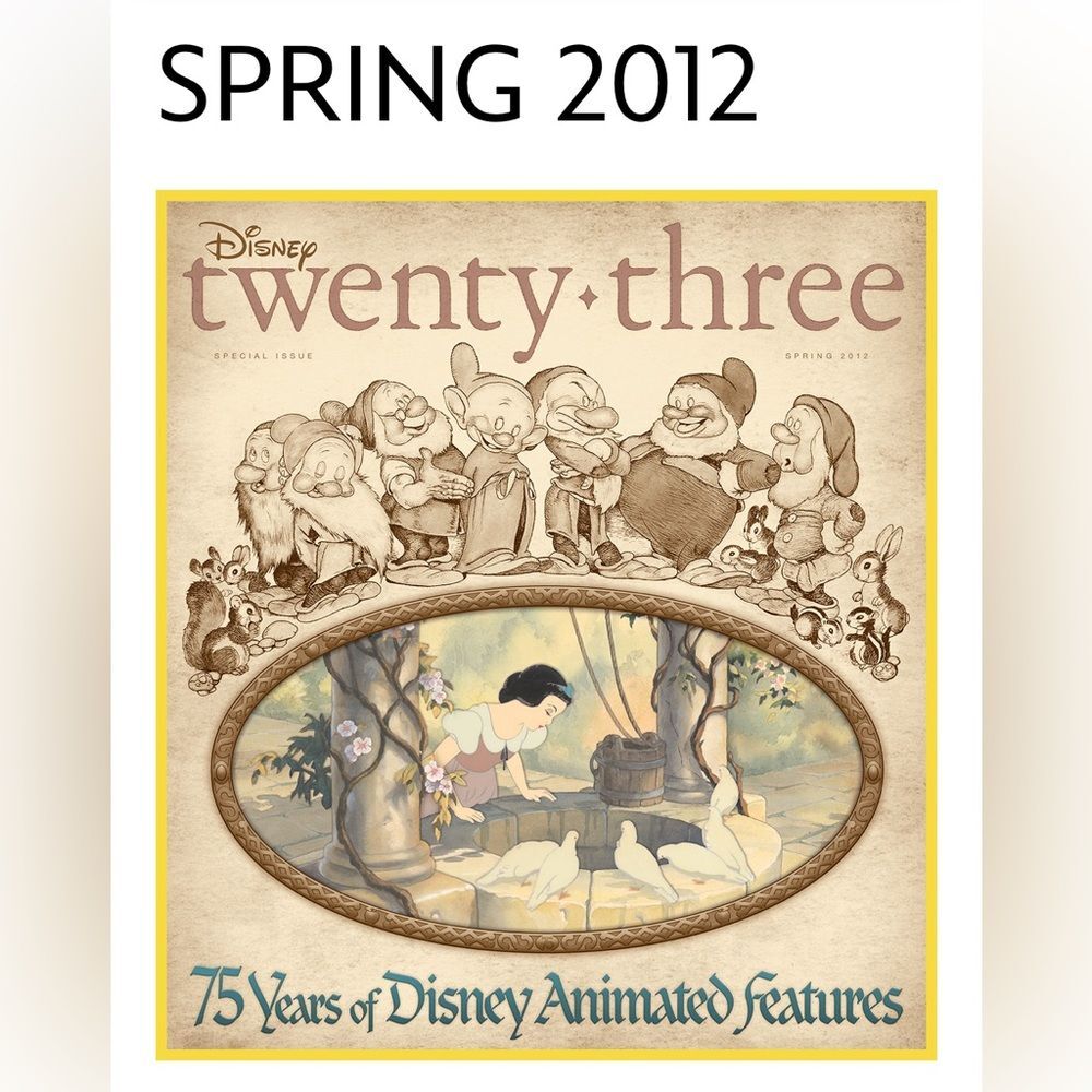 Disney twenty three special edition 75 Years of Disney Animation spring 2012 New